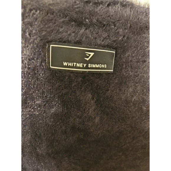 Gymshark X Whitney Simmons Oversized Black Eyelash Knit Sweater Size Small EUC - Picture 6 of 8